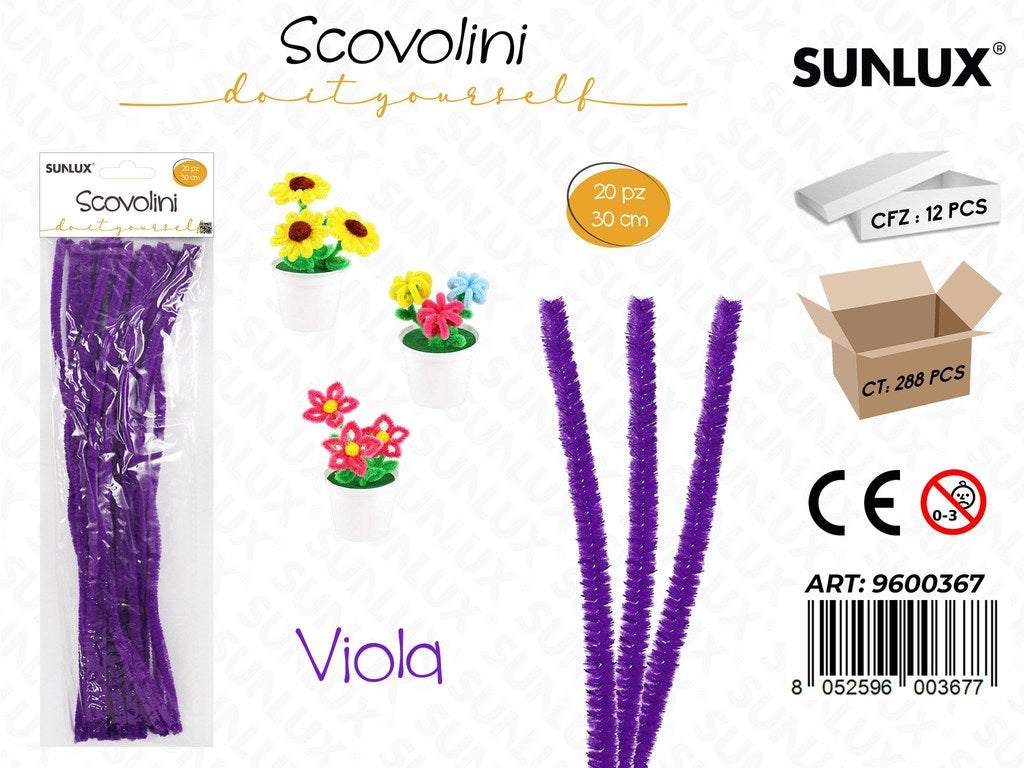 Sunlux Scovolini Diy Viola 20PCS 30CM