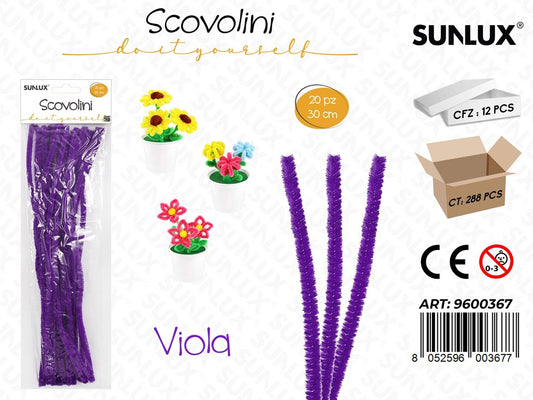 Sunlux Scovolini Diy Viola 20PCS 30CM