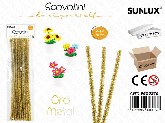 Sunlux Scovolini Diy Oro Metal 20PCS 30CM