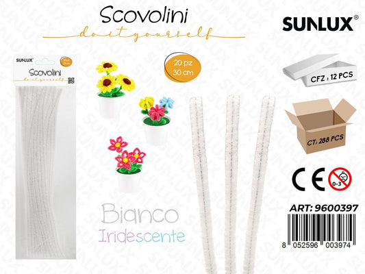 Sunlux Scovolini Diy Bia. Iridesc. 20PCS 30CM