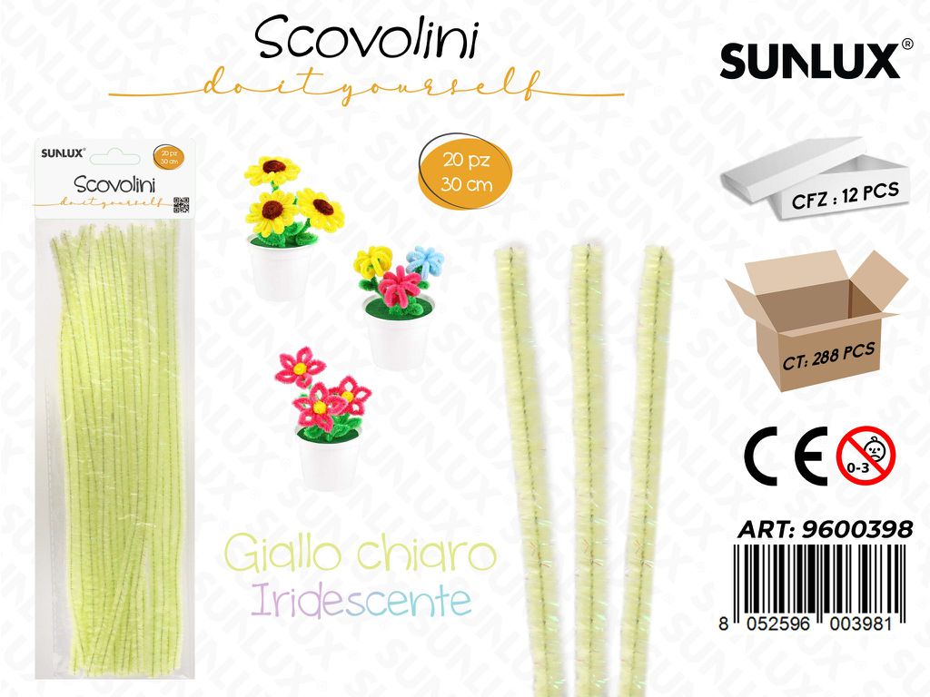 Sunlux Scovolini Diy Gia. Ch. Iridesc. 20PCS 30CM