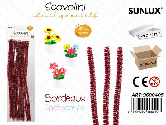 Sunlux Scovolini Diy Bord. Iridesc. 20PCS 30CM