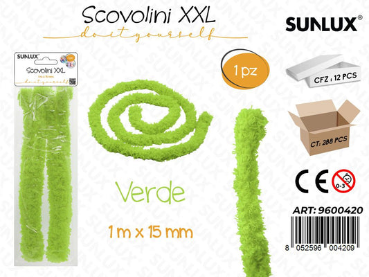 Sunlux Scovolini Xxl Verde 1MT*15MM