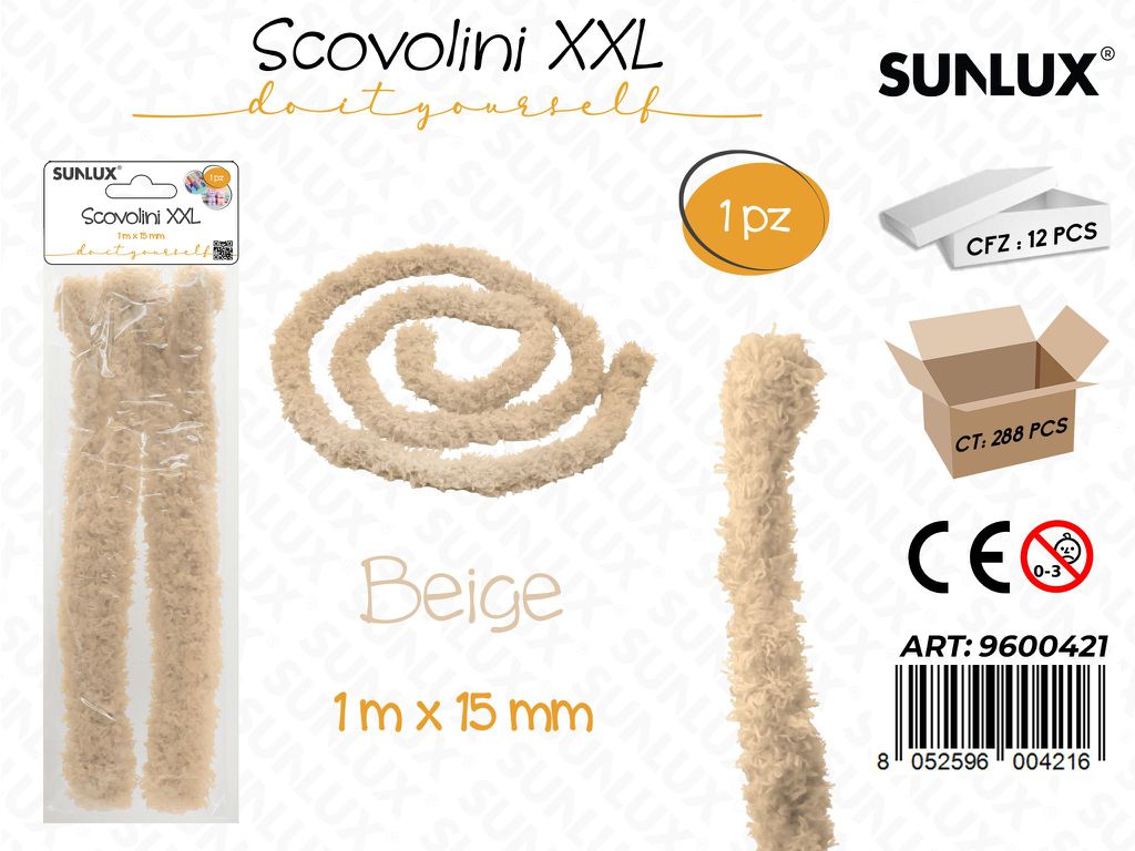 Sunlux Scovolini Xxl Beige 1MT*15MM