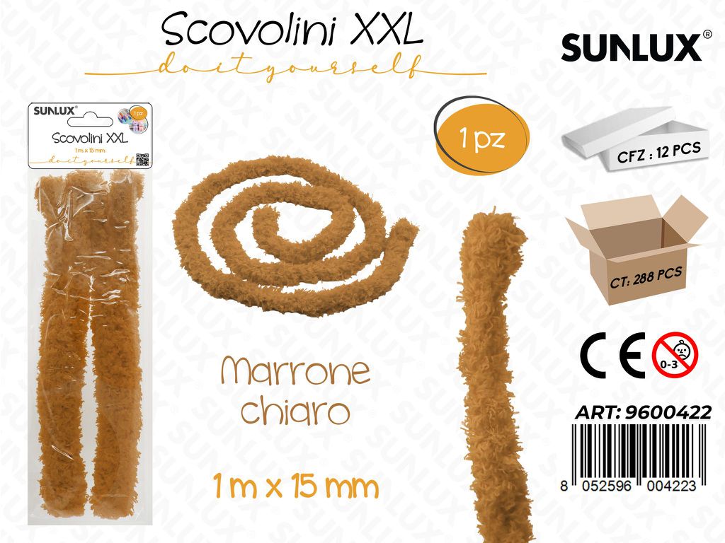 Sunlux Scovolini Xxl Marrone Ch. 1MT*15MM