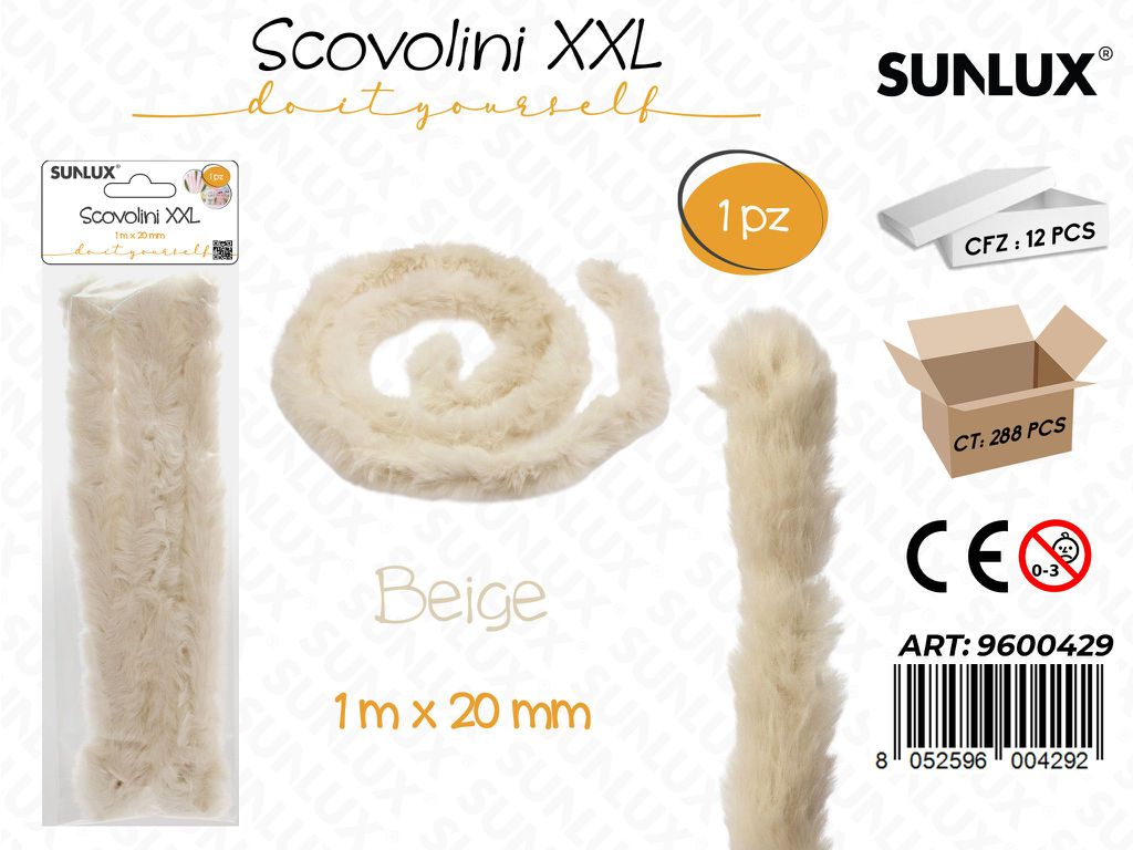 Sunlux Scovolini Xxl Beige 1MT*20MM