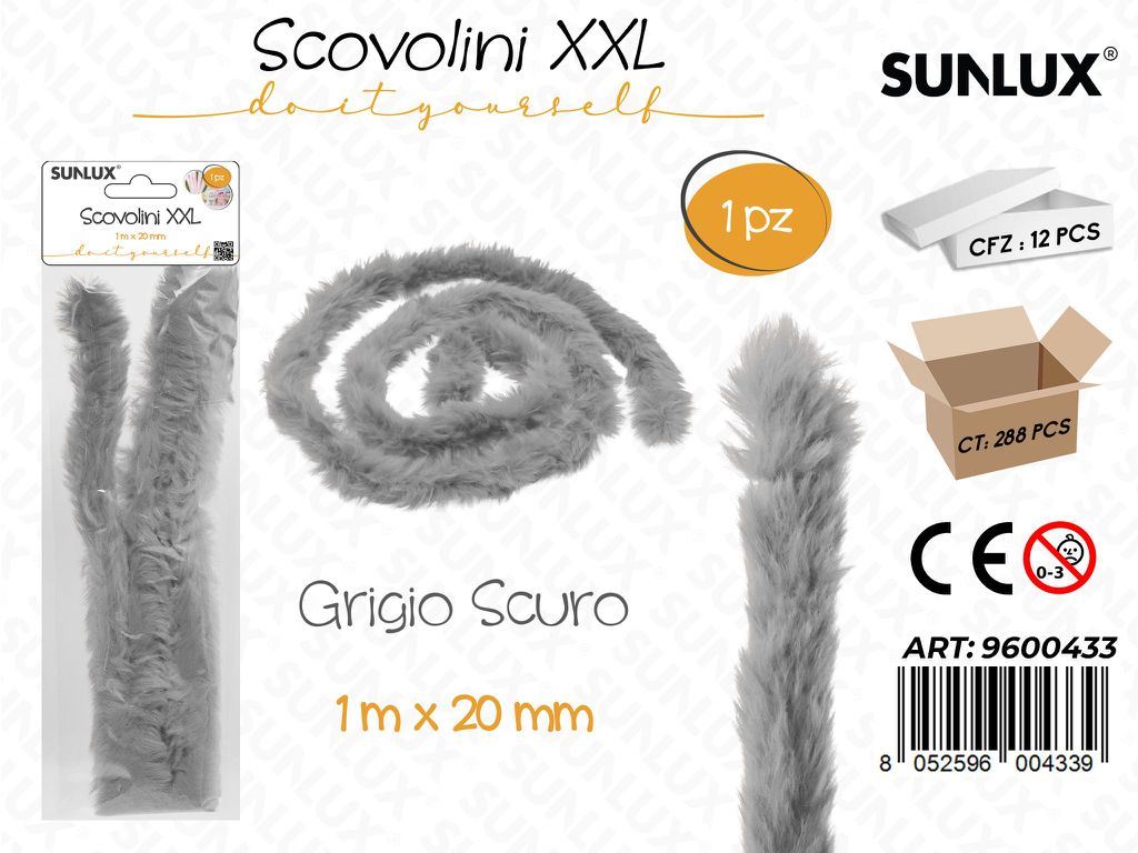 Sunlux Scovolini Xxl Grigio Sc. 1MT*20MM