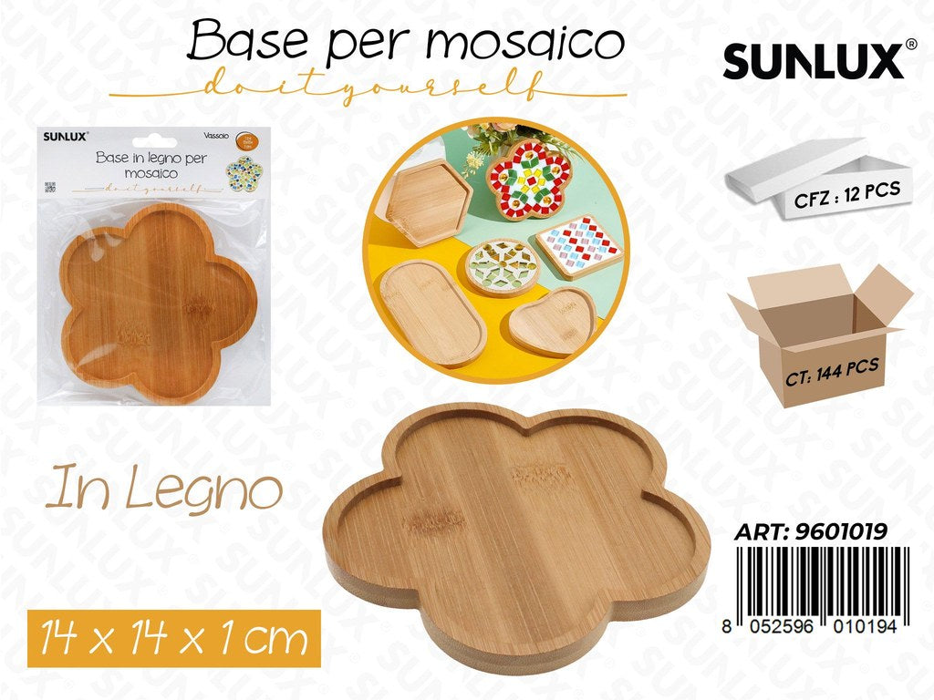 Sunlux Base per Mosaico Legno 14*14*1CM