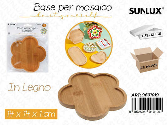 Sunlux Base per Mosaico Legno 14*14*1CM