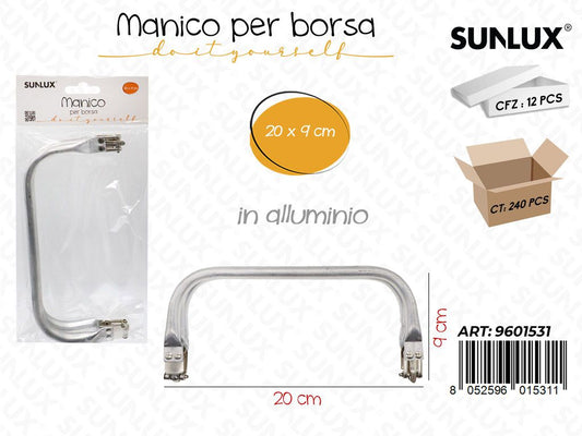 Sunlux Manico per Borsa Allum. 20*9CM