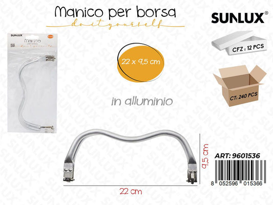 Sunlux Manico per Borsa Allum. 22*9.5CM