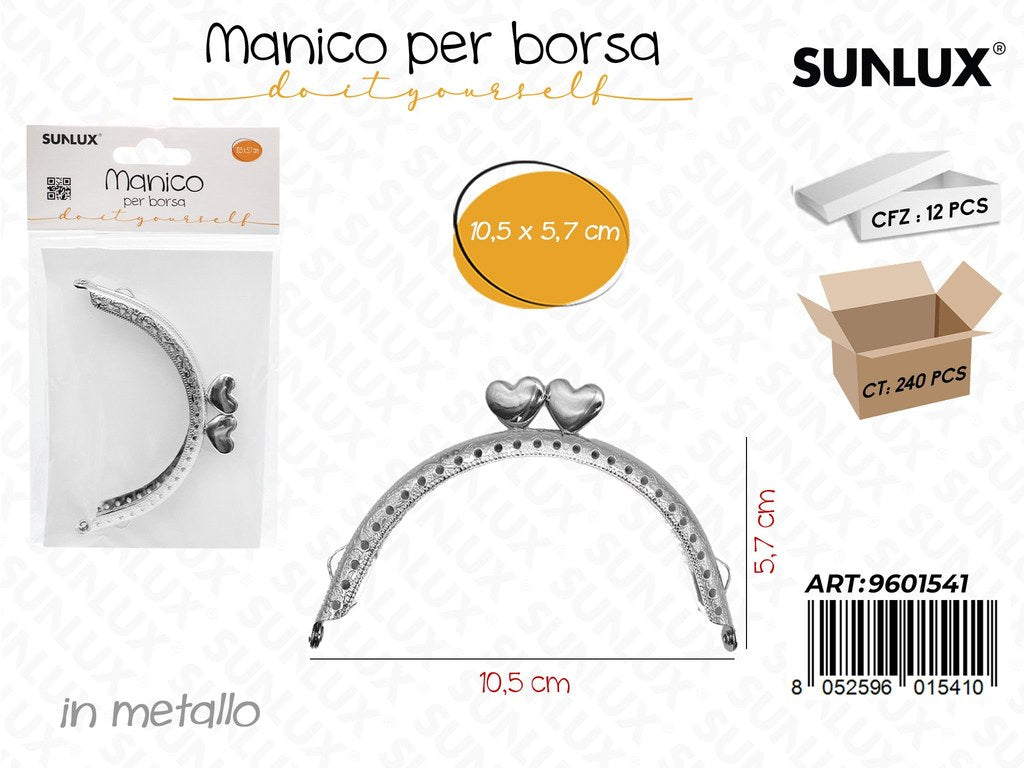 Sunlux Manico per Borsa Metallo 10.5*5.7CM