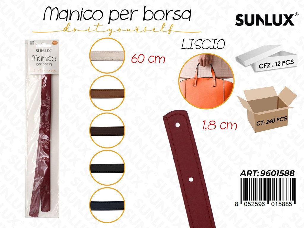 Sunlux Manico per Borsa Liscio Ass. 1.8*60CM