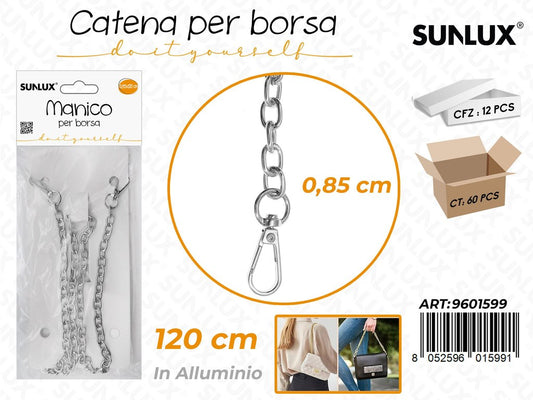 Sunlux Catena per Borsa Allum. Arg. 0.85*120CM