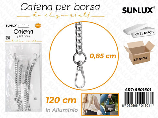 Sunlux Catena per Borsa Allum. Arg. 0.85*120CM