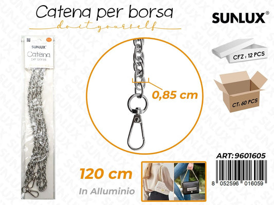Sunlux Catena per Borsa Allum. Arg. 0.85*120CM
