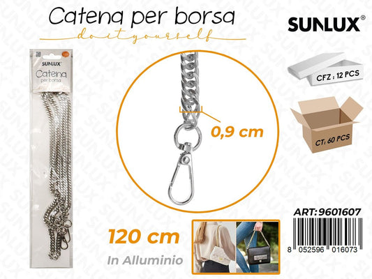Sunlux Catena per Borsa Allum. Arg. 0.9*120CM