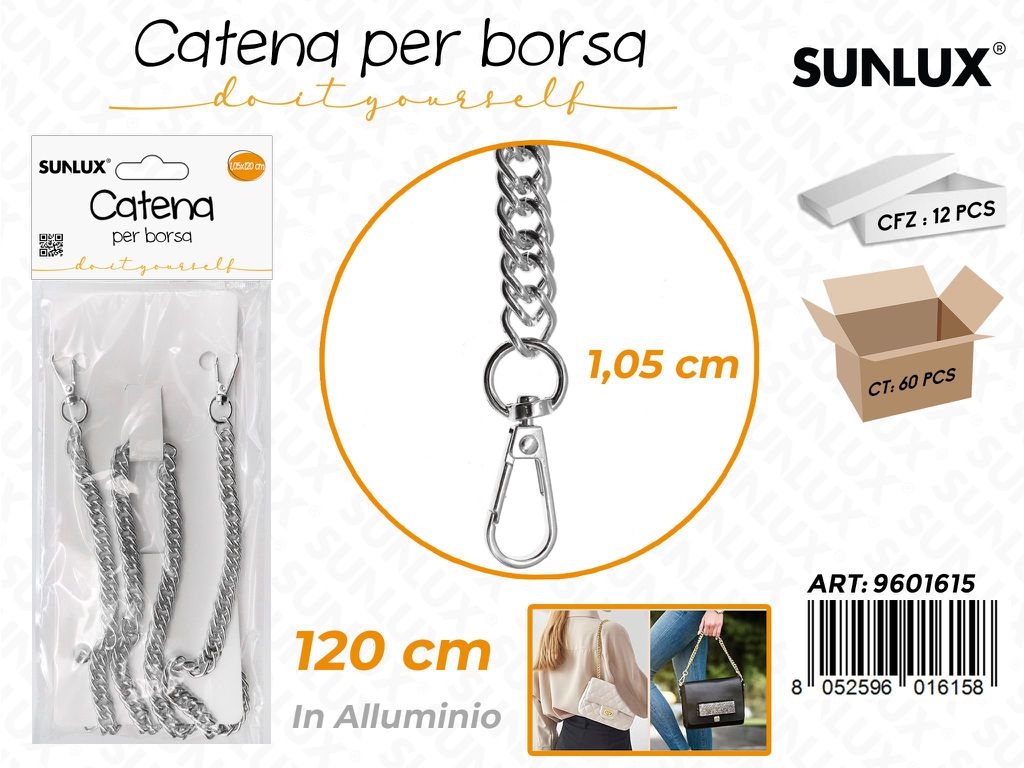 Sunlux Catena per Borsa Allum. Arg. 1.05*120CM