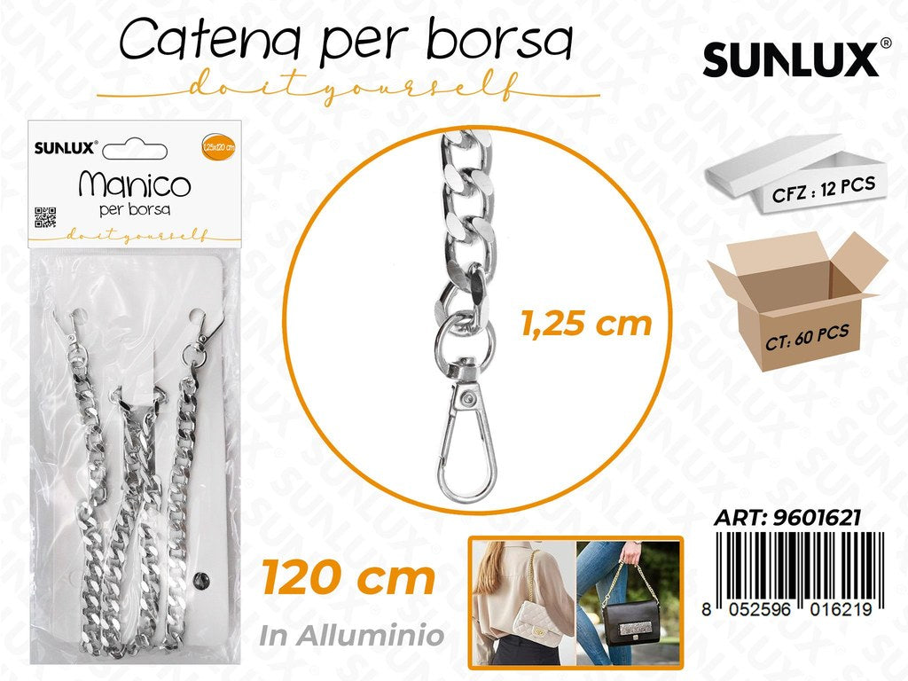 Sunlux Catena per Borsa Allum. Arg. 1.25*120CM