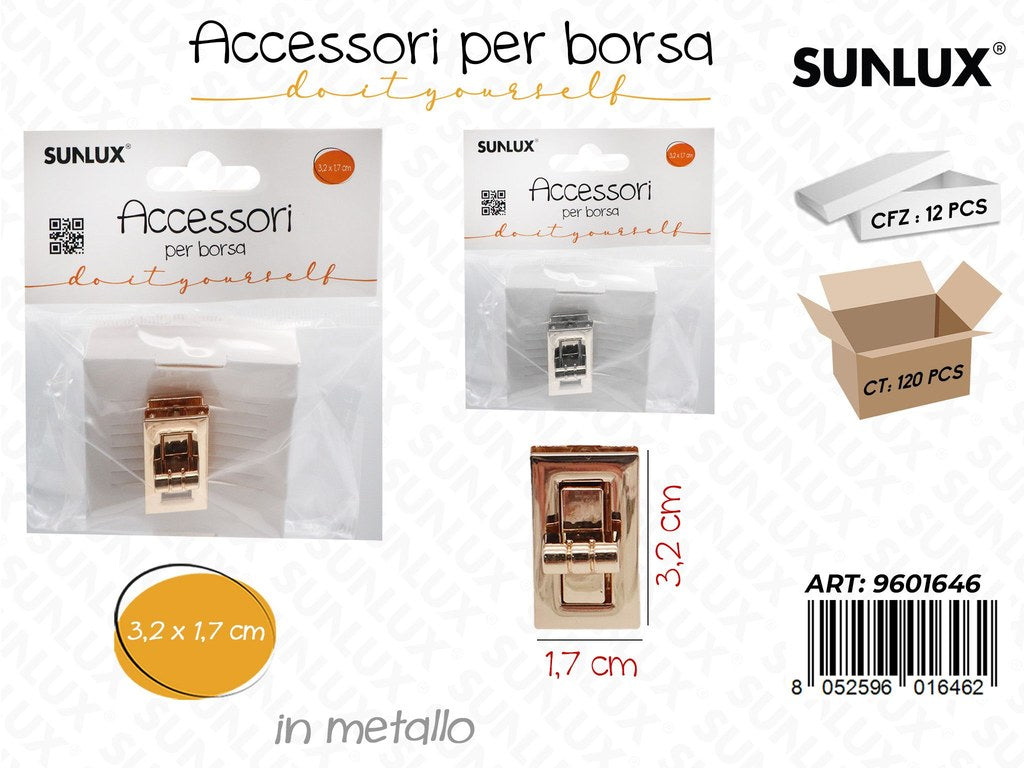 Sunlux Acc. per Borsa Chiusura Ass. Met. 1.7*3.2CM