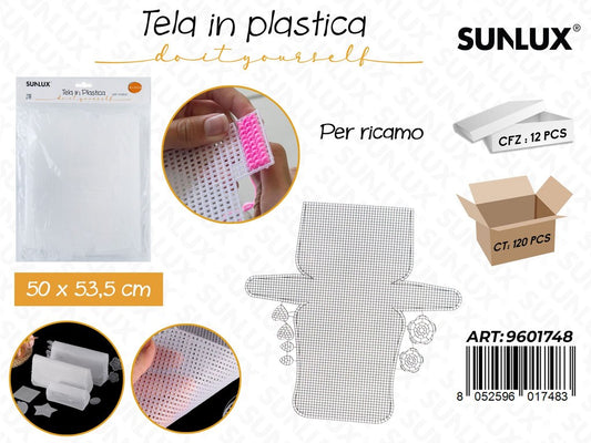Sunlux Tela in Plast. per Ricamo 50*53.5CM