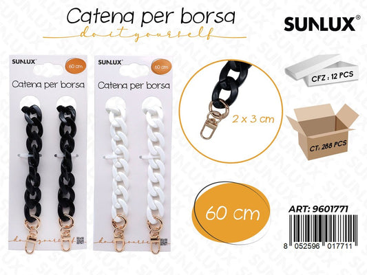 Sunlux Catena per Borsa 60CM 2*3CM Ass.