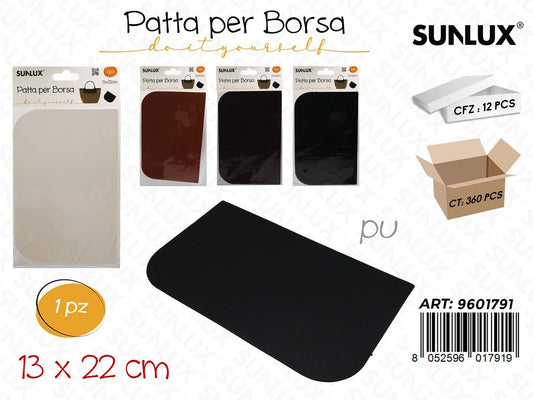 Sunlux Patta per Borsa Pu Col. Ass. 13*22CM