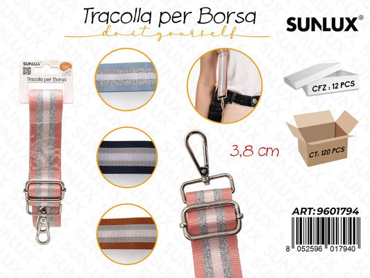 Sunlux Tracolla per Borsa Ass. 3.8CM