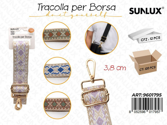 Sunlux Tracolla per Borsa Ass. 3.8CM