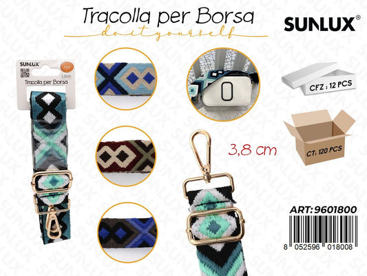 Sunlux Tracolla per Borsa Ass. 3.8CM