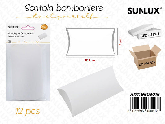 Sunlux Scatola Bomb. in Carta 12PCS 12.5*7CM