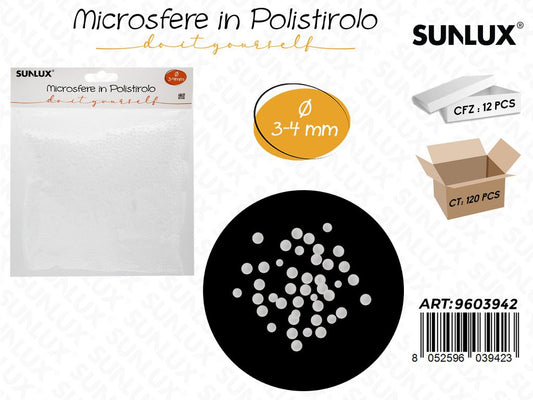 Sunlux Microsfere in Polistirolo 3-4MM