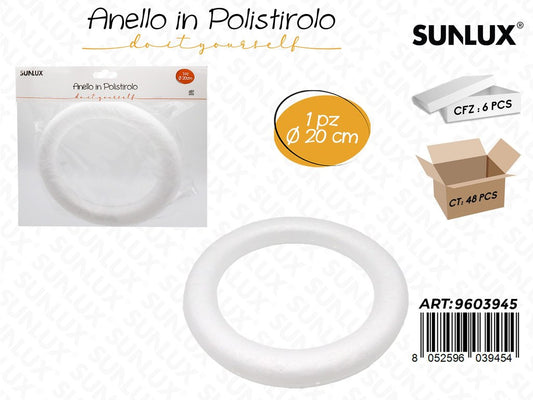 Sunlux Anello in Polistirolo 20CM