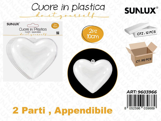 Sunlux Cuore in Plast. Append. 2PCS 10CM