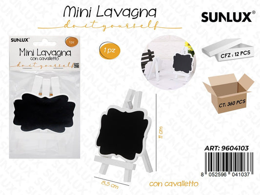 Sunlux Mini Lavagna c/ Cavalletto 8.5*11CM