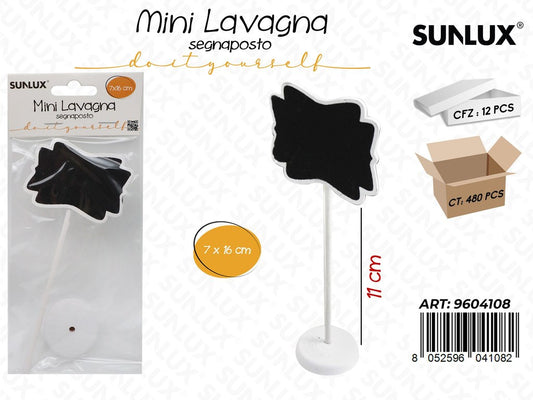 Sunlux Mini Lavagna Segnaposto 7*16CM