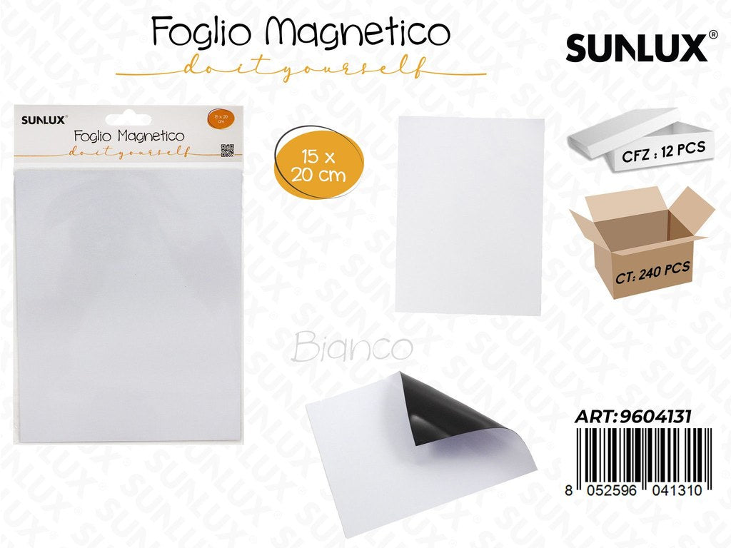 Sunlux Foglio Magnetico Bianco 15*20CM