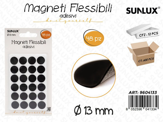 Sunlux Magneti Flessibili Adv 48PCS D.13MM