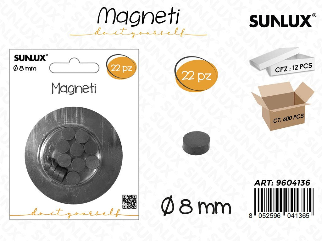 Sunlux Magneti 22PCS D.8MM