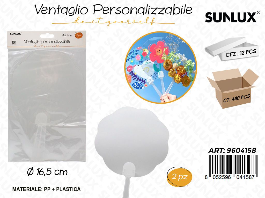 Sunlux Ventaglio Pers. 2PCS D.16.5CM