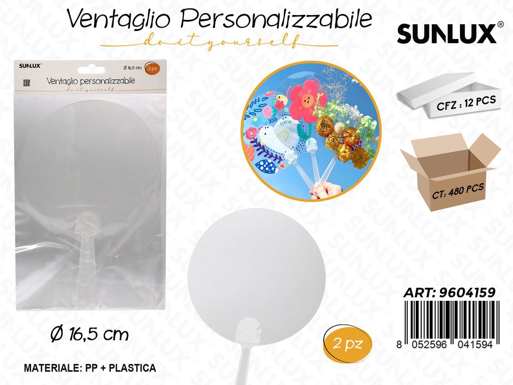 Sunlux Ventaglio Pers. 2PCS D.16.5CM