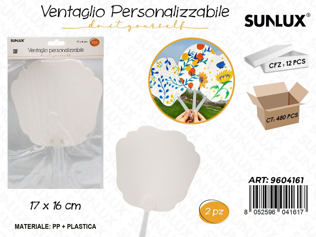 Sunlux Ventaglio Pers. 2PCS 17*16CM