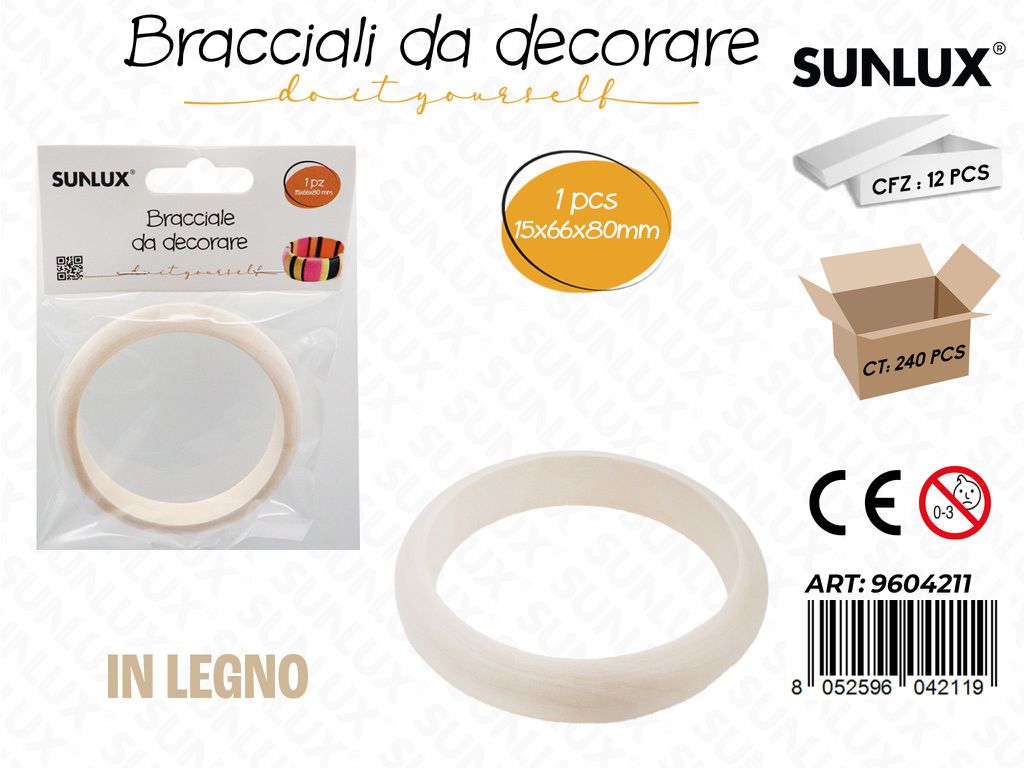 Sunlux Bracciale da Decorare 15*66*80MM
