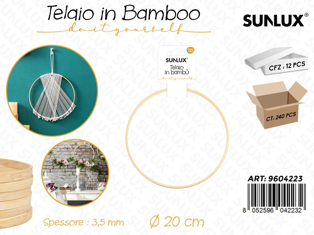 Sunlux Telaio in Bamboo D.20CM*3.5MM