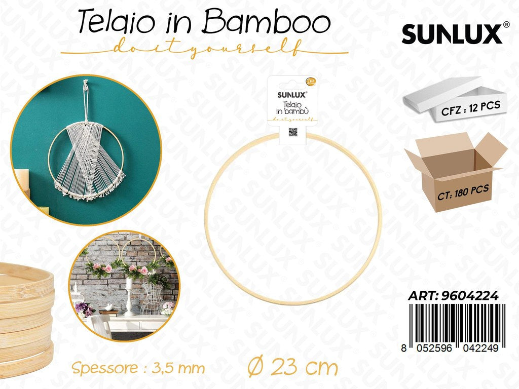 Sunlux Telaio in Bamboo D.23CM*3.5MM