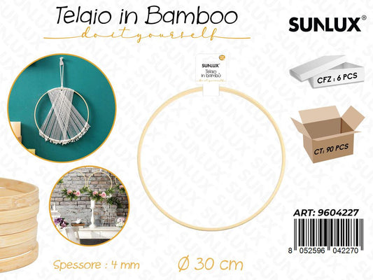 Sunlux Telaio in Bamboo D.30CM*4MM