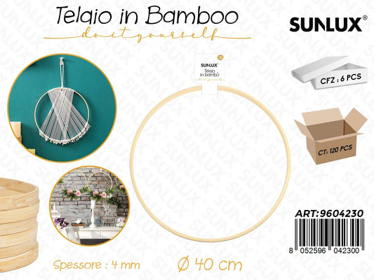 Sunlux Telaio in Bamboo D.40CM*4MM