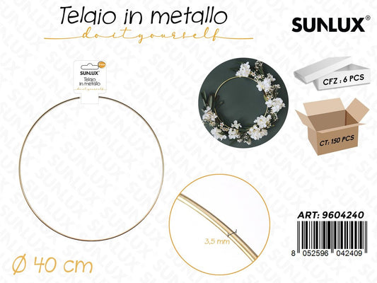 Sunlux Telaio in Metallo D.40CM*3.5MM