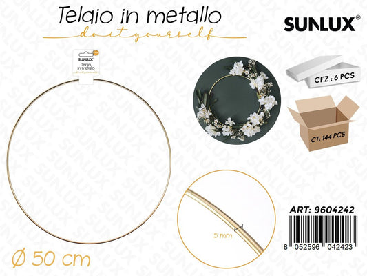 Sunlux Telaio in Metallo D.50CM*5MM