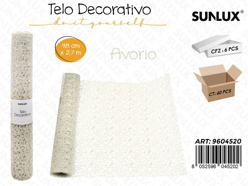 Sunlux Telo Decorativo Avorio 48CM*2.7MT